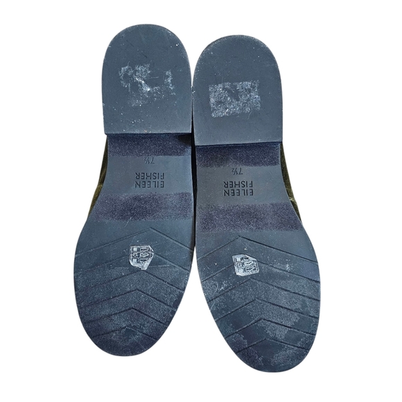 Eileen Fisher Demi 3 Velvet Loafers Olive‎ Green Women's Size 7.5 - Picture 7 of 9